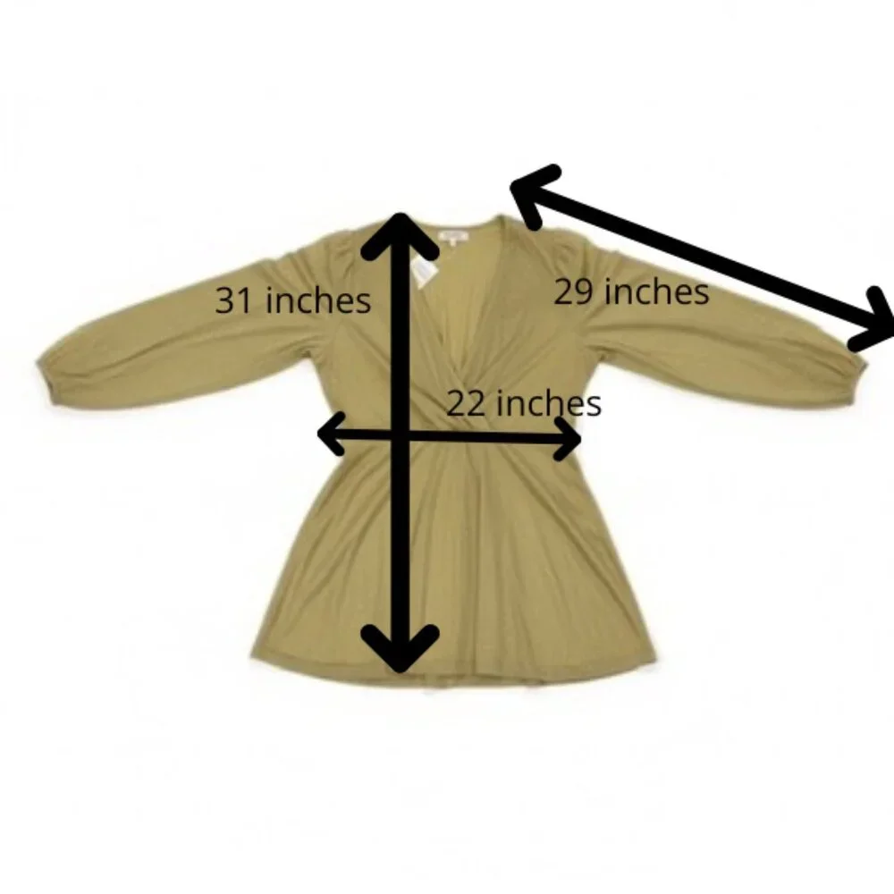 NWT Torrid Glitter Lurex Surplice Peplum Top Gold Size 4 (26) - Picture 12 of 12